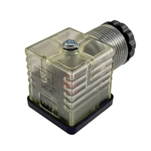 CAJA DE TERMINALES, DIN 43650-A, LED+VARISTOR, 2P+Tierra, 24VAC/DC HTP – G1TU2VL1