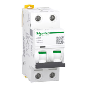 A9F74201   Interruptor Termomagnético Riel Acti 9 iC60N 2P 1 A Curva C 6 kA (IEC 60898-1) 50 kA (IEC 60947-2)