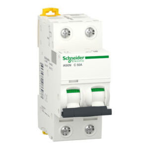 A9K24250   Interruptor termomagnético Riel DIN, Acti9 iK60, 2P, 50 A, Curva C