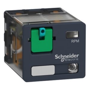 RPM32BD   Relé enchufable Zelio RPM, 15 A, 3 CO, with LED, with lockable test button, 24 V DC