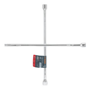 Llave de cruz 20″ pulida y cromada con entrada cuadro 1/2″ COD 18024