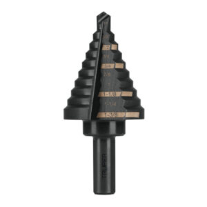 Broca escalonada óxido negro 10escalones 1/4 a 1-3/8″
