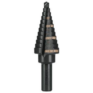 Broca escalonada óxido negro 12escalones 3/16″ a 7/8”