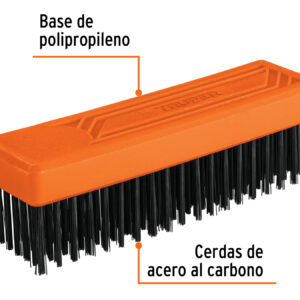 Cepillo rectangular de alambre 114 pinceles,sin mango