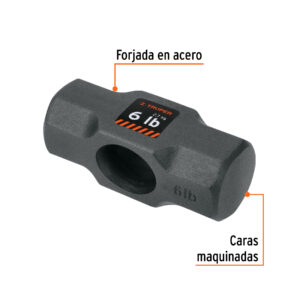 Cabeza de comba octagonal 6 lb