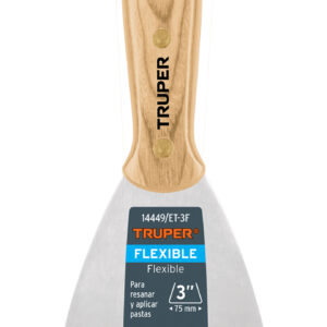 Espátula flexible 3″ con mango de madera