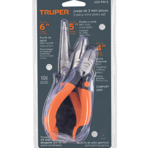 Juego de 3 mini pinzas mango Comfort Grip