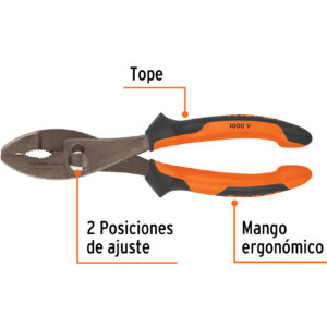 Alicate de mecánico 8″ mango Comfort Grip