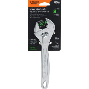 Llave francesa 8″ profesional cromada