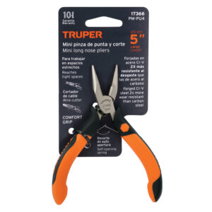 Mini alicate de punta y corte 5″ mango Comfort Grip