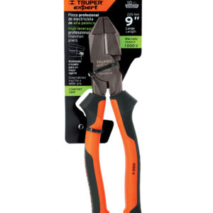 Alicate electricista 9″ uso rudo, alta palanca, Comfort Grip