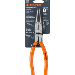 Alicate de punta y corte 8″ mango de PVC