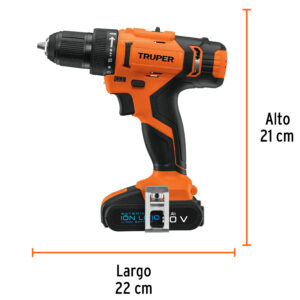 Taladro inalámbrico, batería ion Litio 20 V, 1/2″, (220 V)